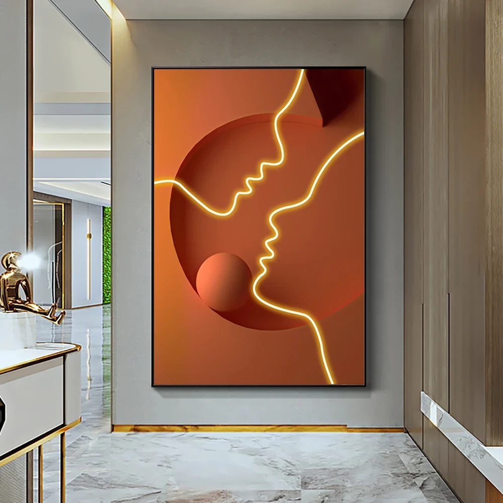 Modern Soyut İnsanlar Duvar Dekoru Sanatı