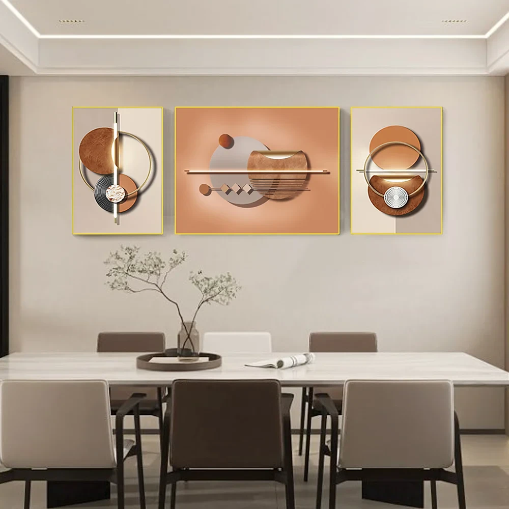 Modern Geometrik Soyut Duvar Dekoru Seti