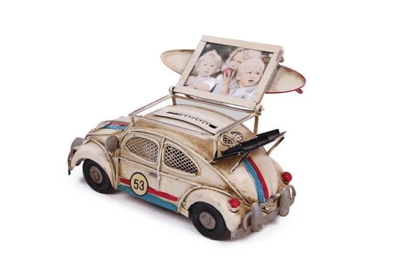 Metal Vosvos Araba Çerçeve Kumbara