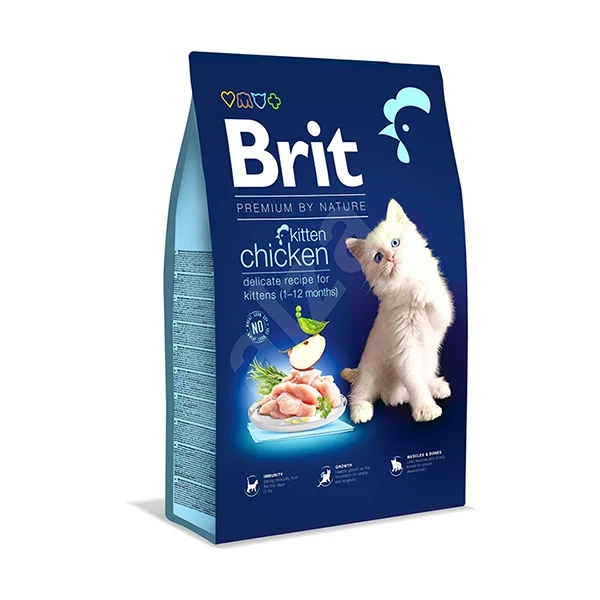 Brit Premium By Nature Kitten Tavuklu Yavru Kedi Maması 8KG