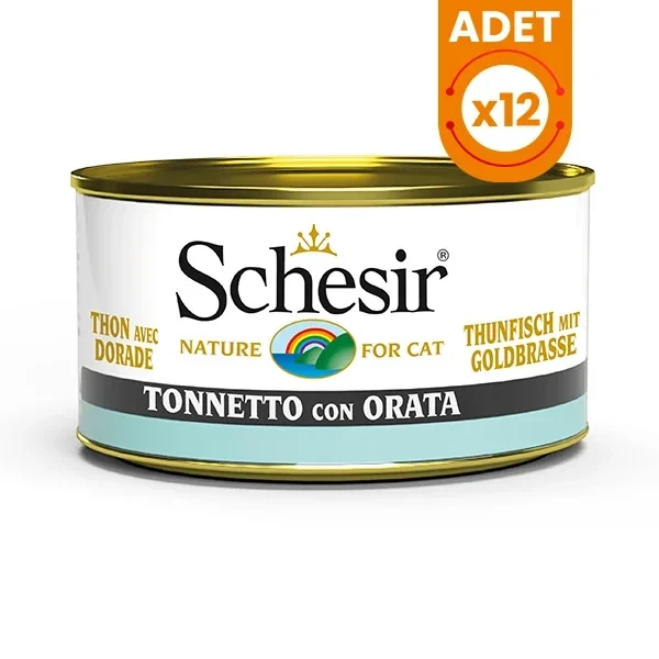 Schesir Jöle İçerisinde Ton Balıklı ve Çipuralı Konserve Kedi Maması