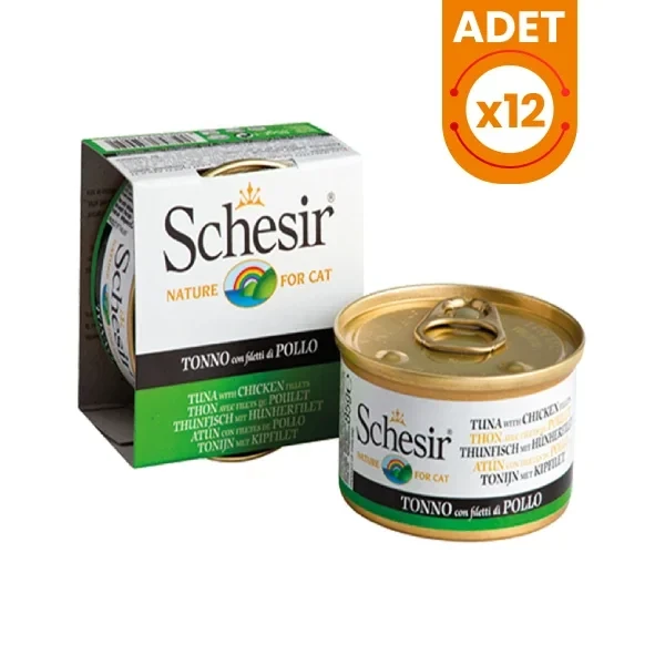 Schesir Ton Balıklı ve Tavuklu Jöleli Konserve Kedi Maması