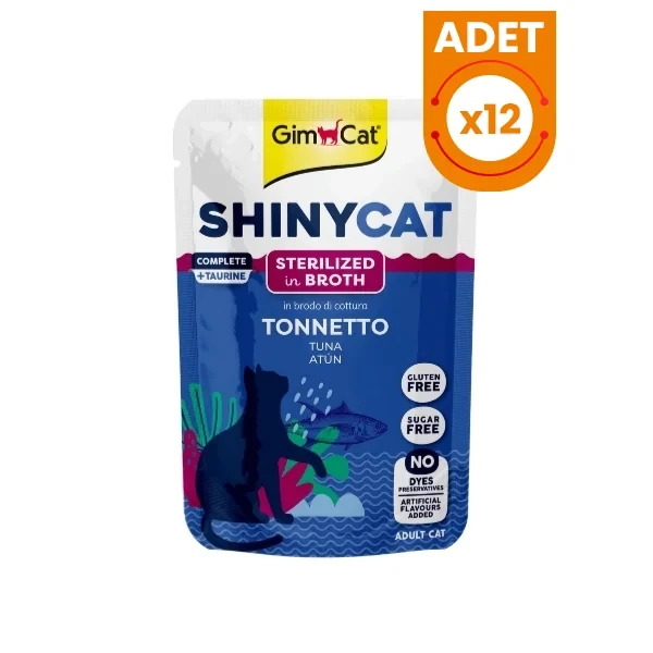 Gimcat Shinycat Sos İçinde Ton Balıklı Pouch Kısırlaştırılmış Konserve Kedi Maması