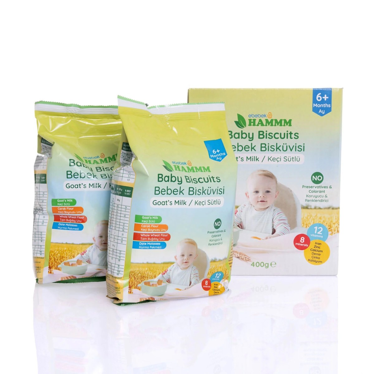 HAMMM Keçi Sütlü Bebek Bisküvisi 400 gr