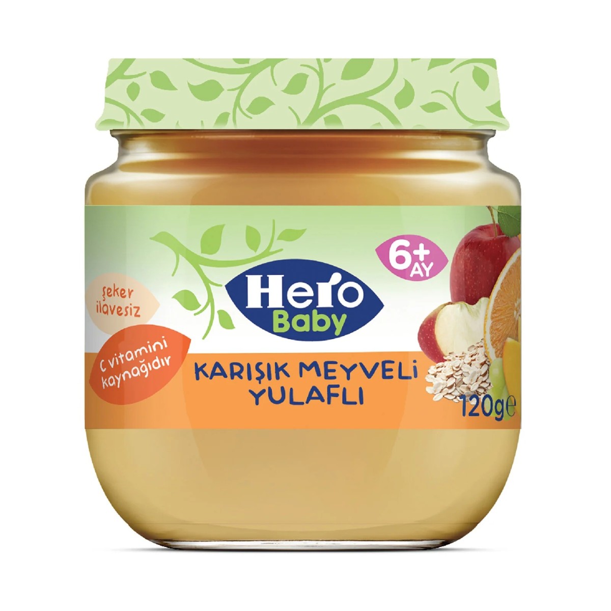 Hero Baby Karışık Meyveli Yulaflı Kavanoz Mama 120 gr