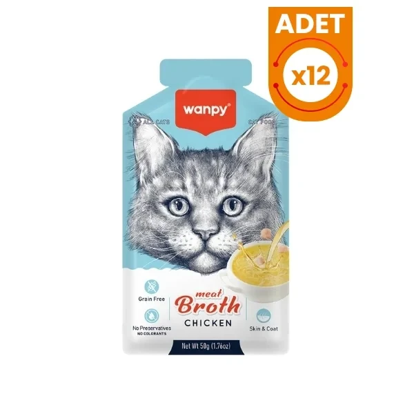 Wanpy Tavuk Etli Tahılsız Kedi Çorbası
