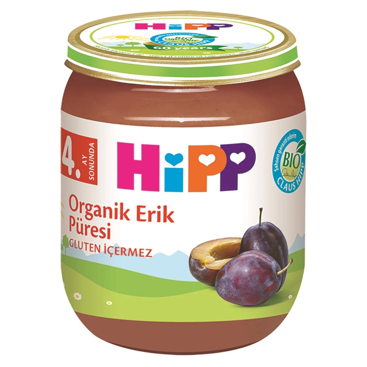 HiPP Organik Erikli Kavanoz Mama 125 gr