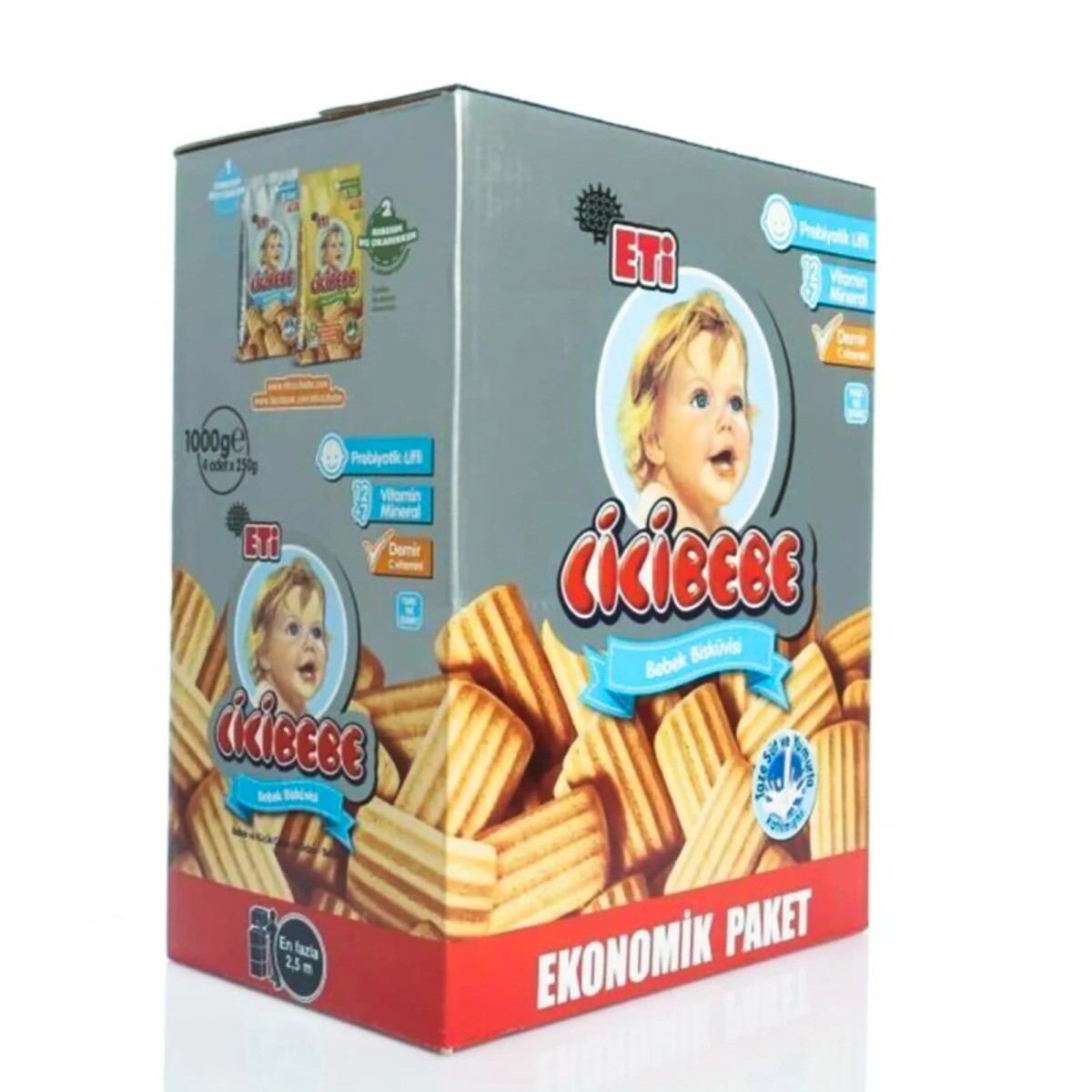 Eti Cicibebe Bebek Bisküvisi Ekonomik Paket 1000 gr
