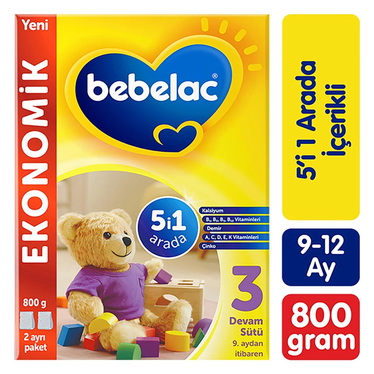 Bebelac 800 GR 3 NUMARA DEVAM SÜTÜ
