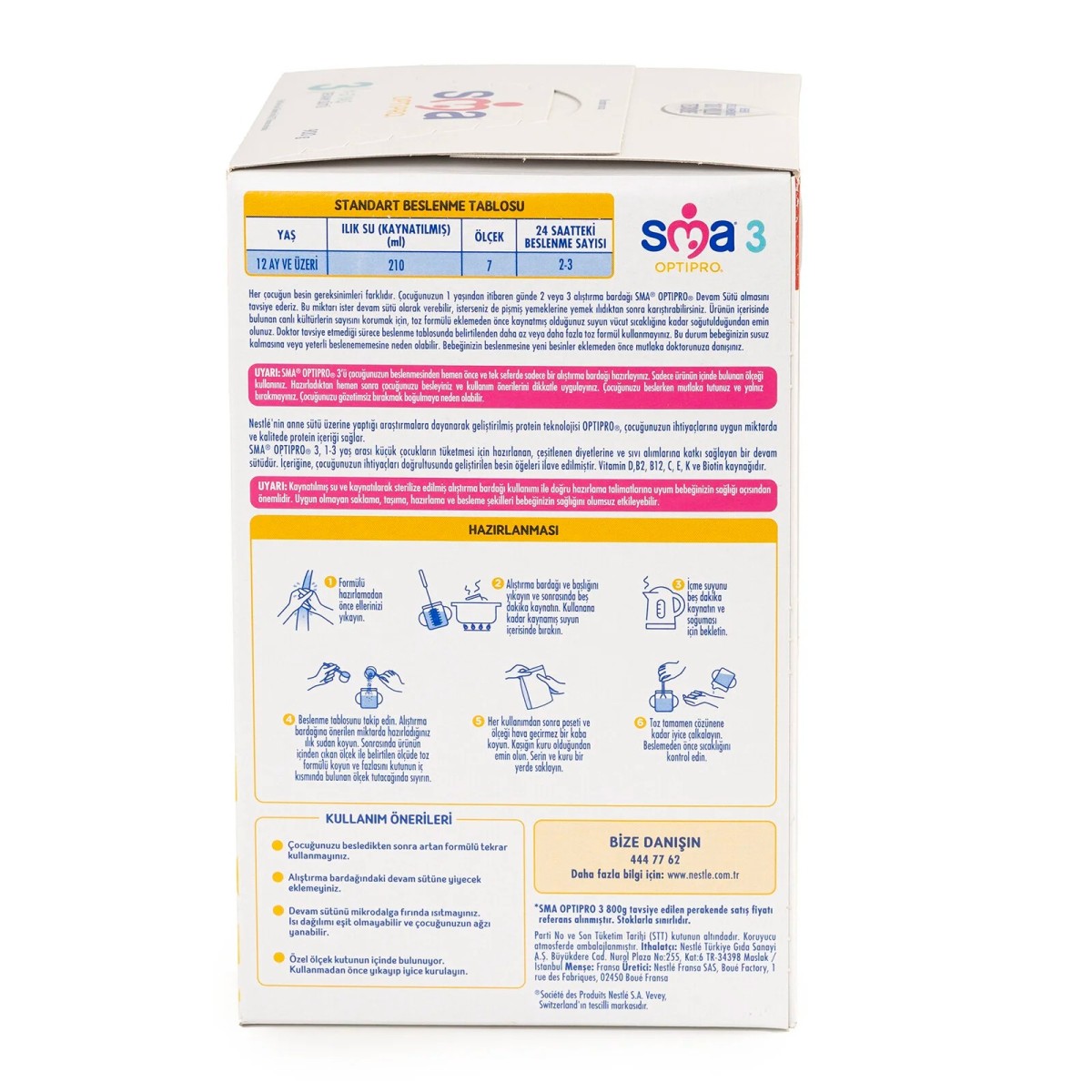 SMA OPTİPRO PROBİYOTİK 3 DEVAM SÜTÜ 900 GR 1-3 YAŞ