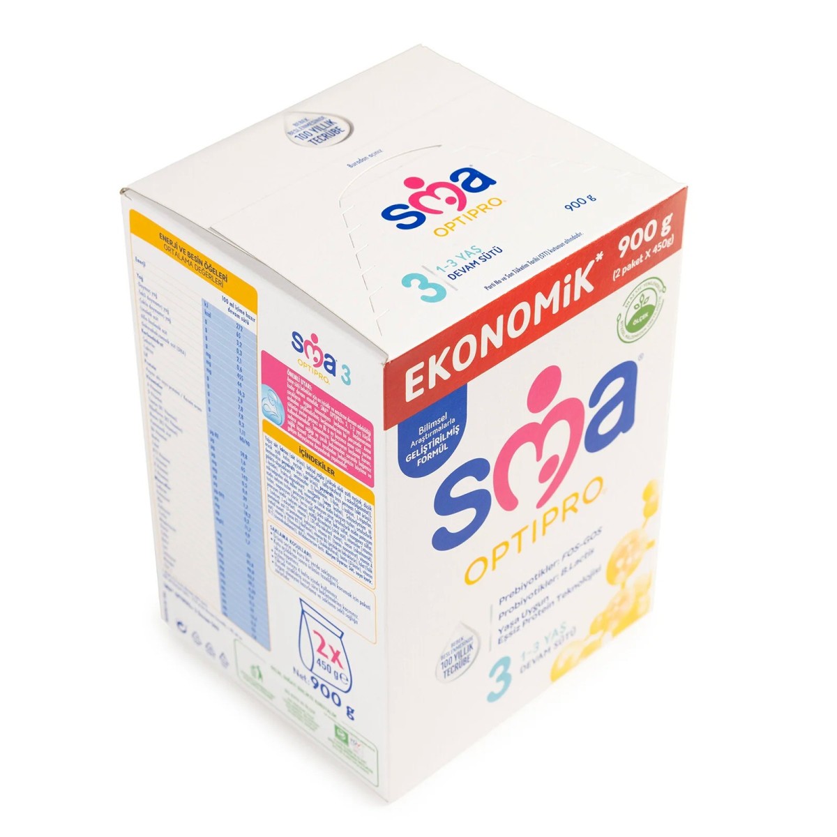 SMA OPTİPRO PROBİYOTİK 3 DEVAM SÜTÜ 900 GR 1-3 YAŞ