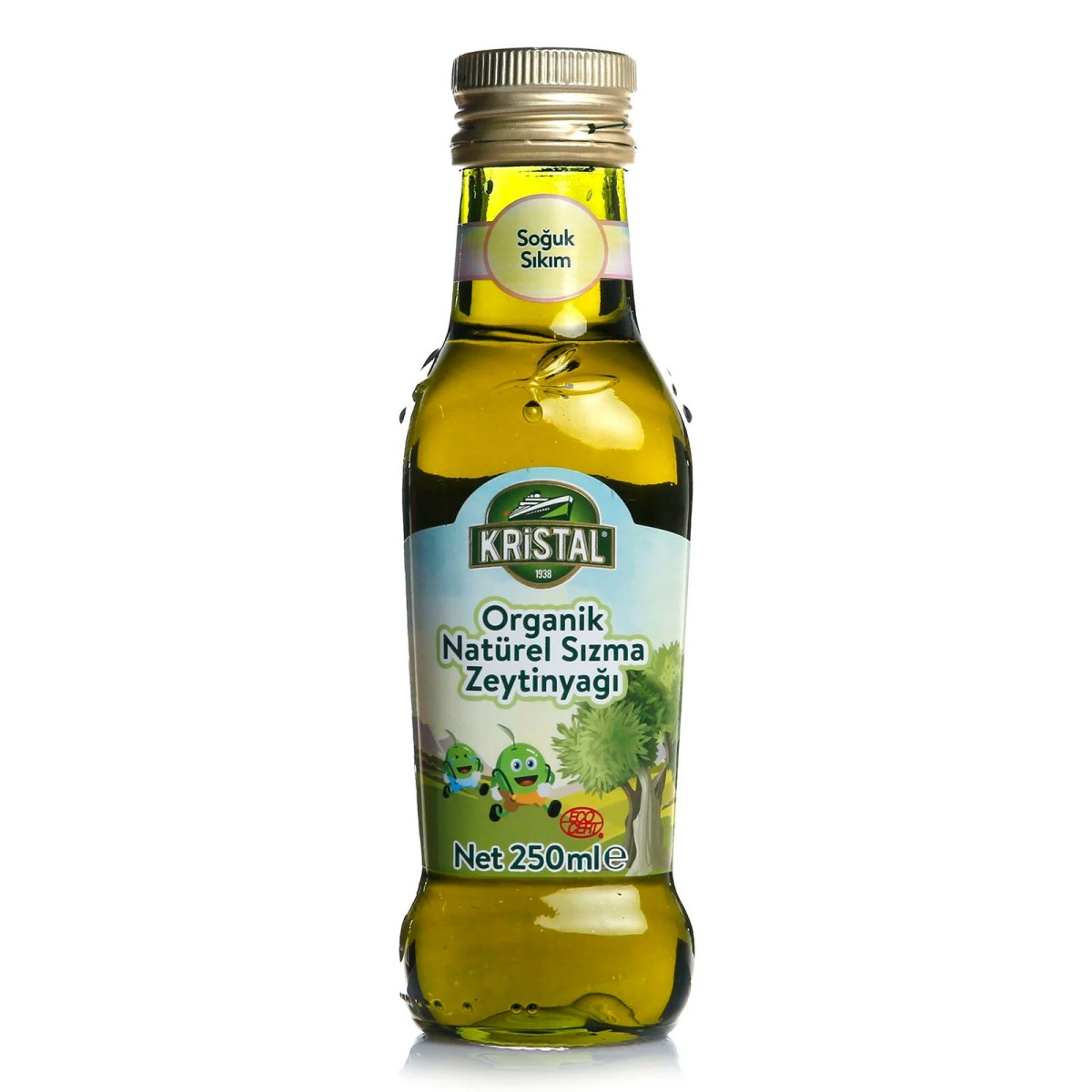Kristal Organik Natürel Sızma Zeytinyağı 250 ml