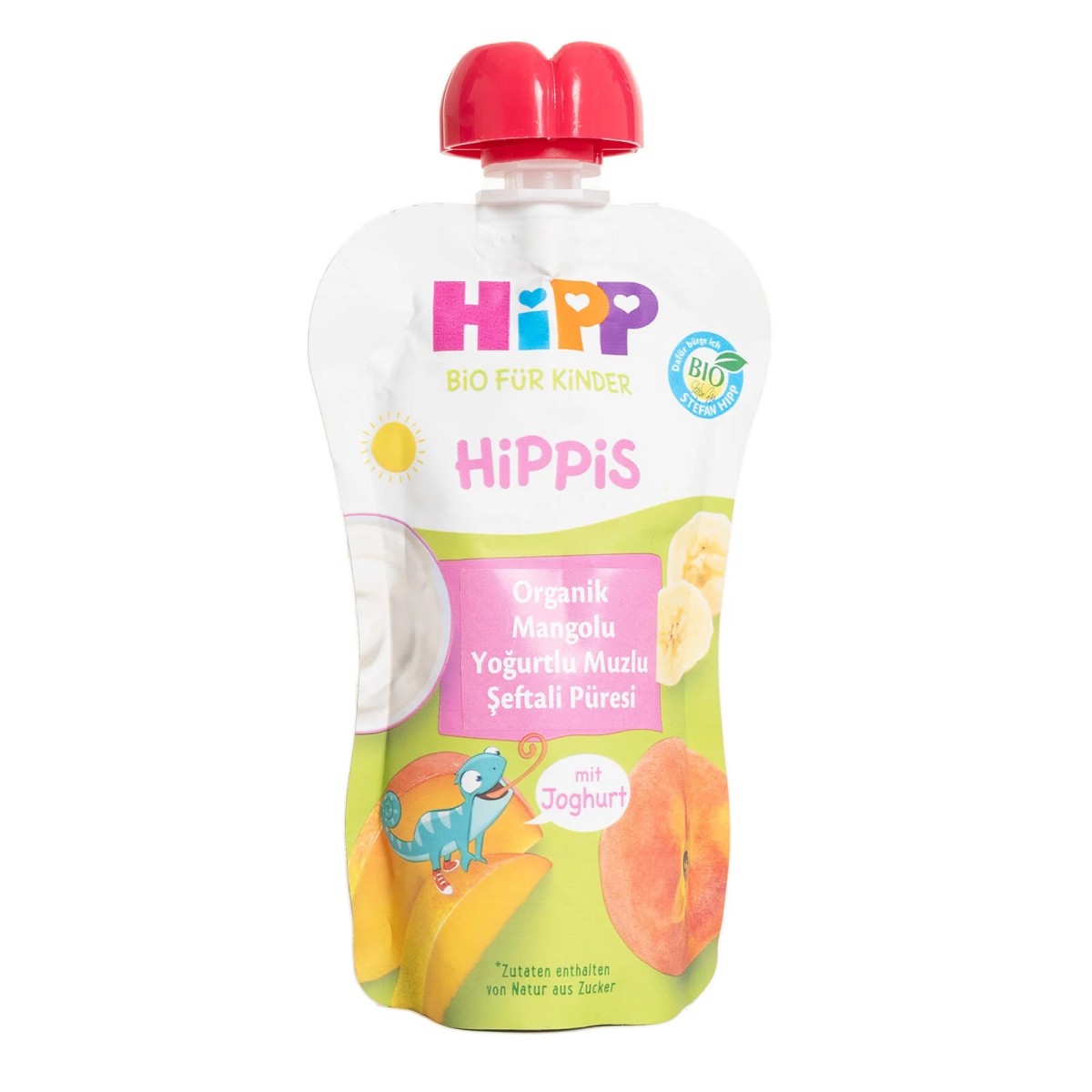 HiPP Organik Mangolu Yoğurtlu Muzlu Şeftali Püresi 100gr