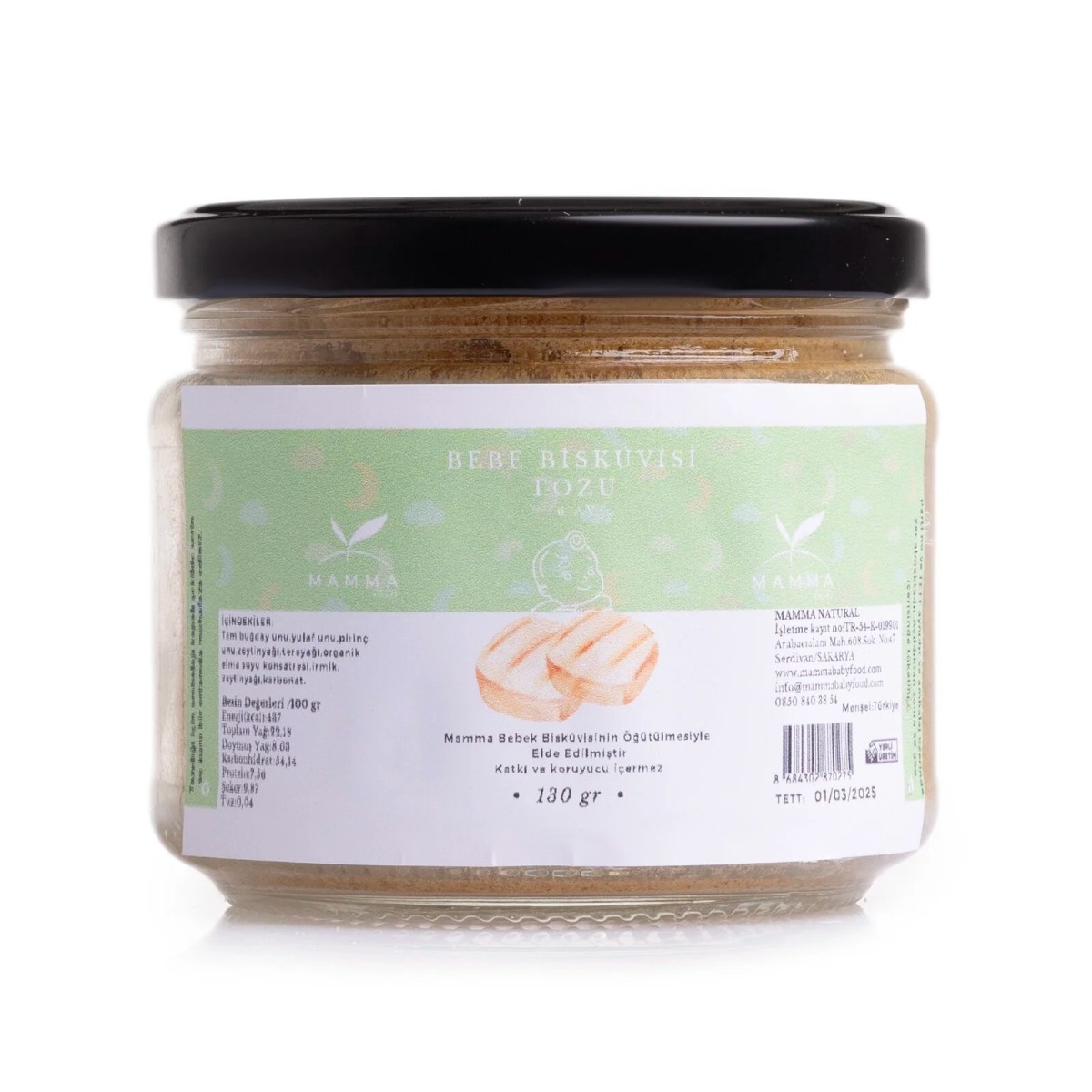 Mamma Baby Food Mamma Bebek Bisküvi Tozu 130 gr