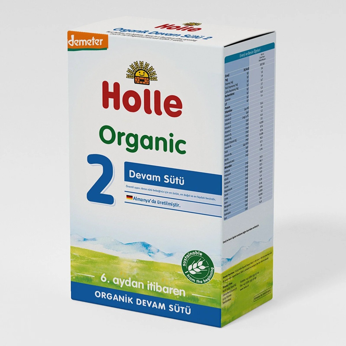 Holle Organik 2 Bebek Devam Sütü 600 gr +6 Ay