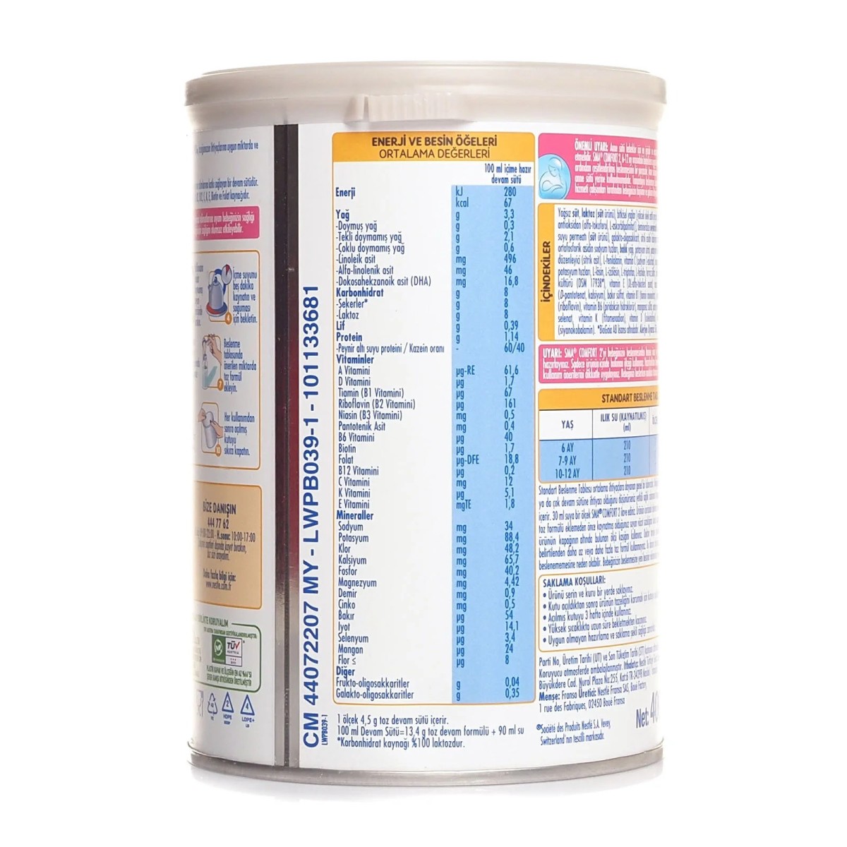 SMA Comfort 2 Devam Sütü 400 gr 6-12 Ay