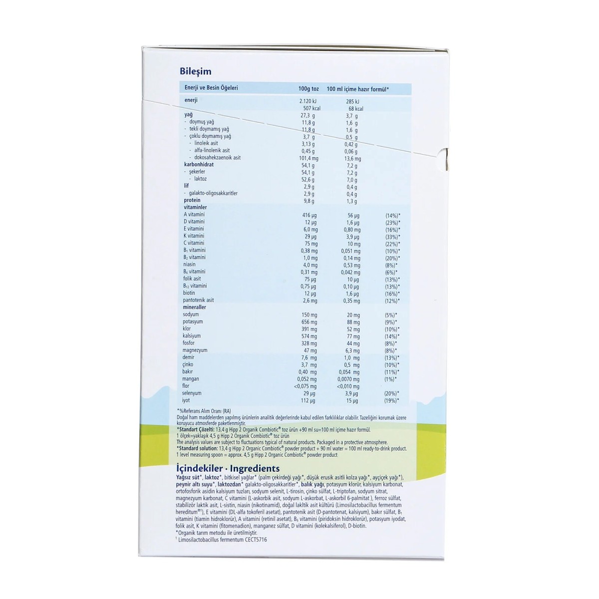 HiPP 2 Organik Combiotic Devam Sütü 800 gr 6-12 Ay