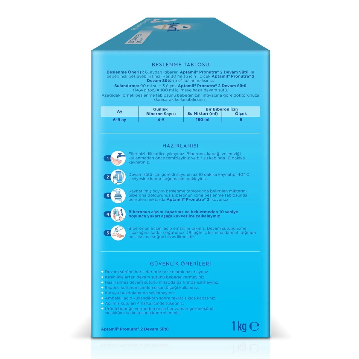 Aptamil 2 Devam Sütü 1000 gr 6-9 Ay