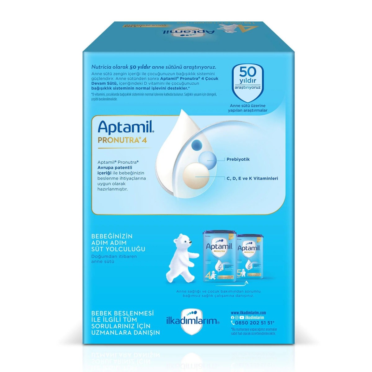 Aptamil 4 Çocuk Devam Sütü 1000 gr 1+ Yaş