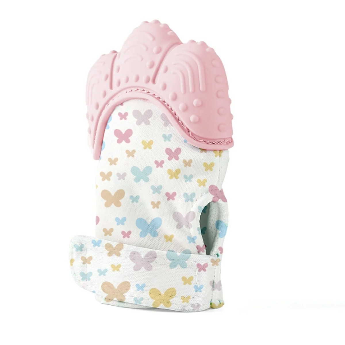 Bebek Dişlik Diş Kaşıyıcı Eldiven Pembe