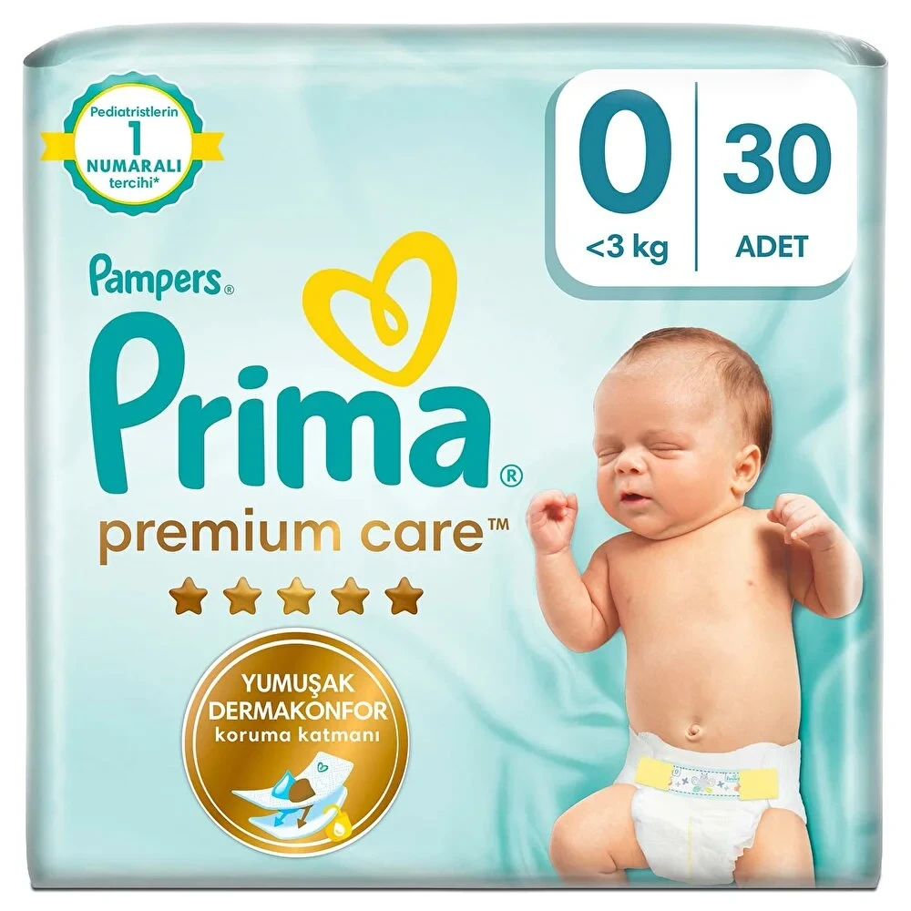 Premium Care Prematüre Bebek Bezi 30 Adet