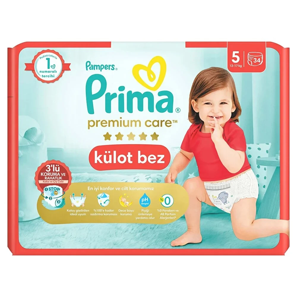 Premium Care Külot Bez Junior 5 Beden İkiz Paket 12-17 kg 34 Adet