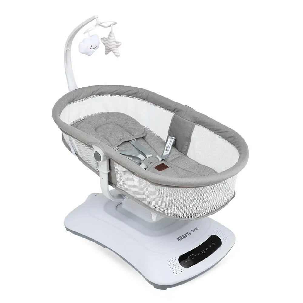 Sway Portbebeli Elektrikli Ana Kucağı Beşik Gri