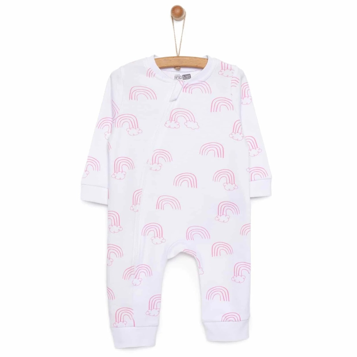 Fermuarlı Patiksiz Tulum Kız Bebek