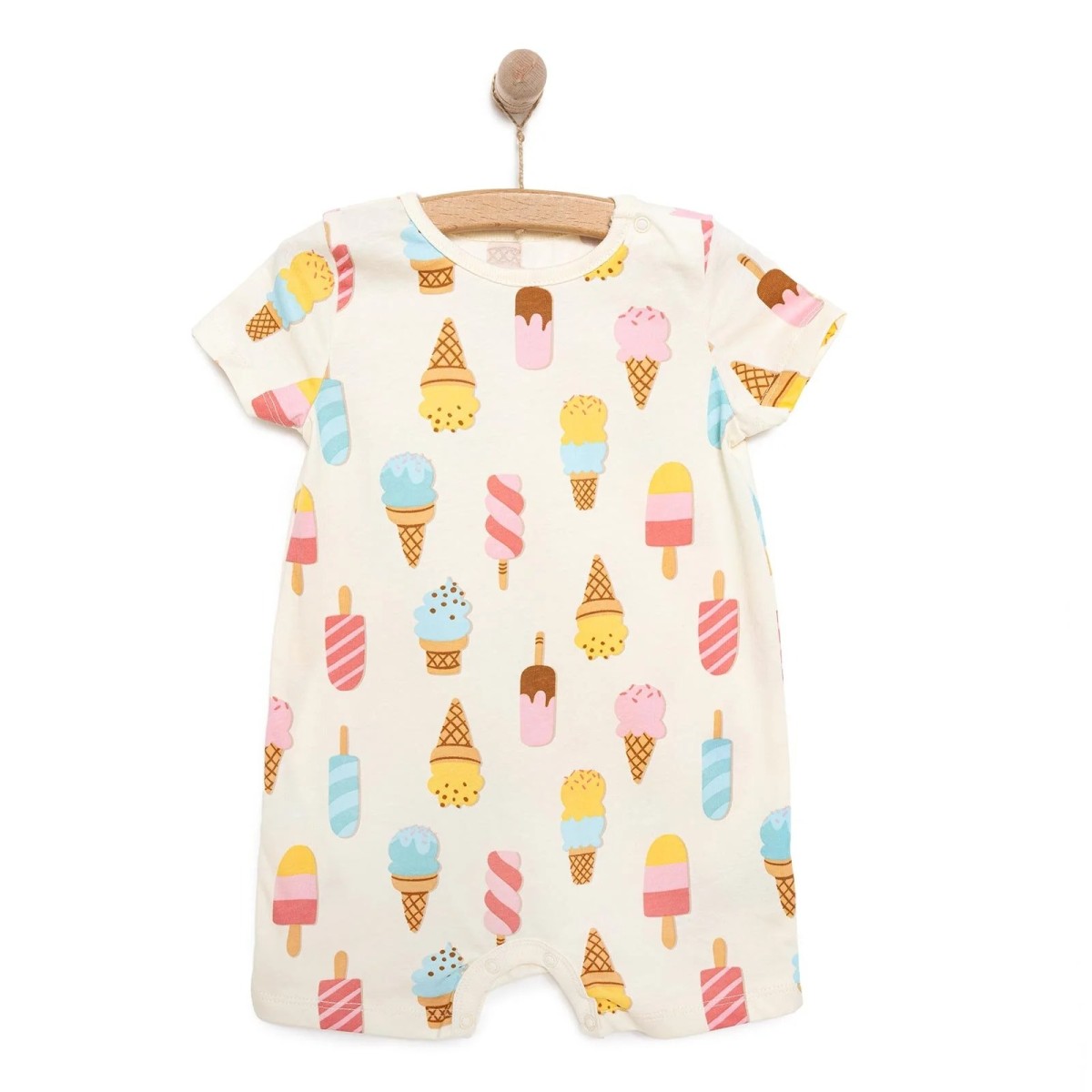 HelloBaby Kısa Tulum Kız Bebek