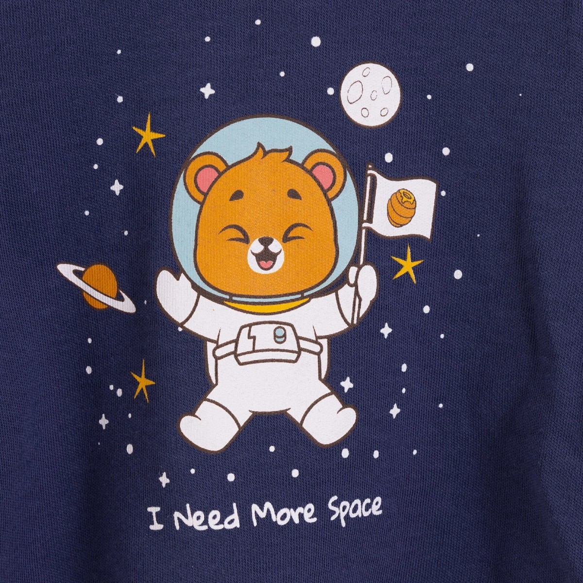 HelloBaby Erkek Bebek Pijama Takımı İnterlok Hayvan Desenli Bisiklet Yaka Ribanalı Paça Uzun Kol Lacivert