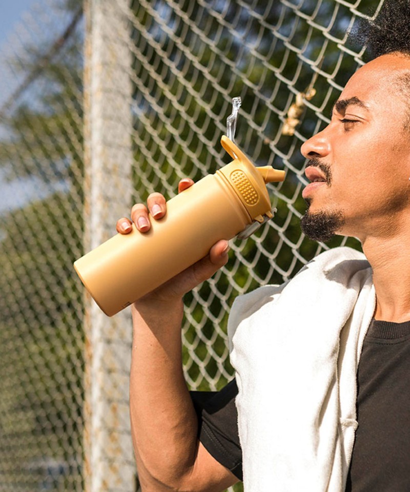 Tyeso Active Color Vakumlu Termos Yıkanabilir Silikon Pipetli 750ML